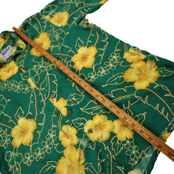 Vintage Reyn Spooner University of Oregon Hawaiian Shirt - Picture 7 of 7